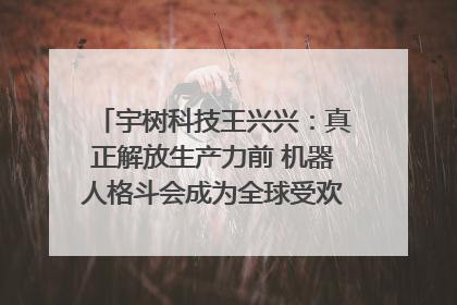 宇树科技王兴兴：真正解放生产力前 机器人格斗会成为全球受欢迎的赛事｜科技观察