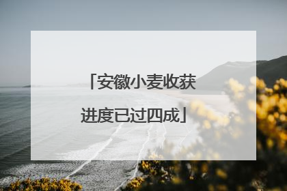 安徽小麦收获进度已过四成