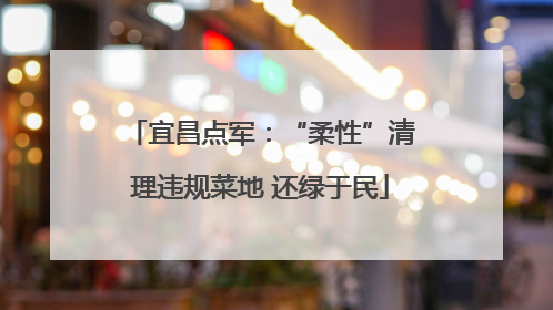 宜昌点军：“柔性”清理违规菜地 还绿于民