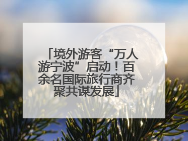 境外游客“万人游宁波”启动！百余名国际旅行商齐聚共谋发展