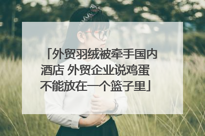 外贸羽绒被牵手国内酒店 外贸企业说鸡蛋不能放在一个篮子里