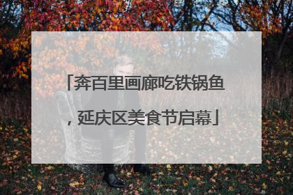奔百里画廊吃铁锅鱼，延庆区美食节启幕