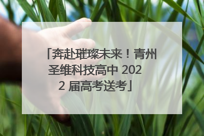 奔赴璀璨未来！青州圣维科技高中 2022 届高考送考