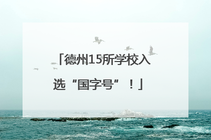 德州15所学校入选“国字号”！