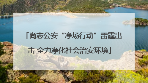 尚志公安“净场行动”雷霆出击 全力净化社会治安环境