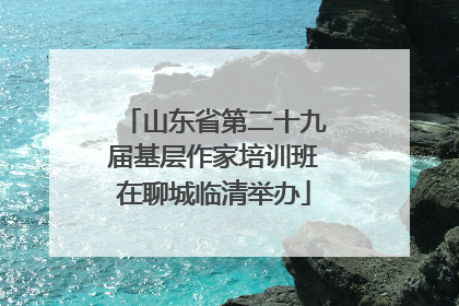 山东省第二十九届基层作家培训班在聊城临清举办
