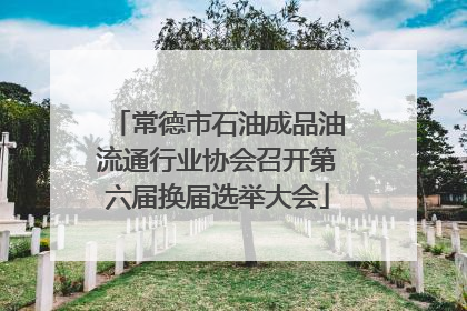 常德市石油成品油流通行业协会召开第六届换届选举大会