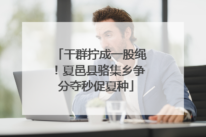 干群拧成一股绳！夏邑县骆集乡争分夺秒促夏种