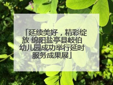 延续美好，精彩绽放 绵阳盐亭县岐伯幼儿园成功举行延时服务成果展