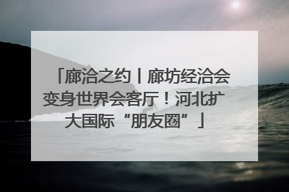 廊洽之约丨廊坊经洽会变身世界会客厅！河北扩大国际“朋友圈”