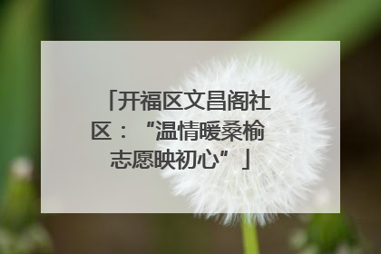 开福区文昌阁社区：“温情暖桑榆 志愿映初心”