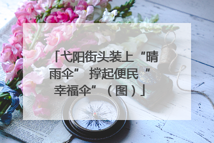 弋阳街头装上“晴雨伞” 撑起便民“幸福伞”（图）