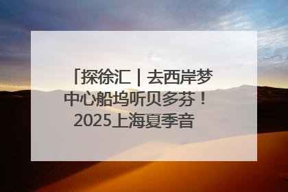探徐汇｜去西岸梦中心船坞听贝多芬！2025上海夏季音乐节公布节目阵容