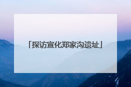 探访宣化郑家沟遗址