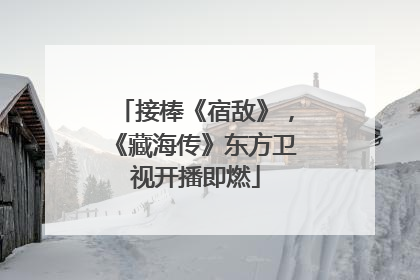 接棒《宿敌》，《藏海传》东方卫视开播即燃