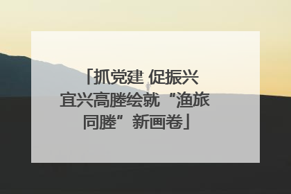 抓党建 促振兴 宜兴高塍绘就“渔旅同塍”新画卷