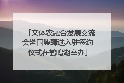 文体农融合发展交流会暨国鉴臻选入驻签约仪式在鹤鸣湖举办