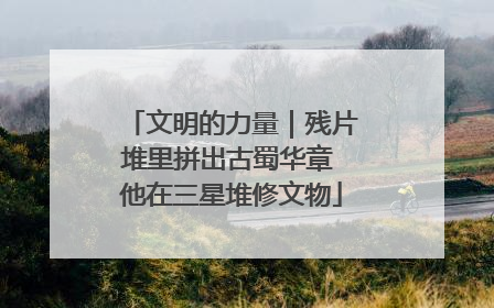 文明的力量｜残片堆里拼出古蜀华章 他在三星堆修文物