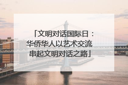 文明对话国际日：华侨华人以艺术交流串起文明对话之路