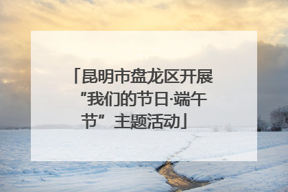 昆明市盘龙区开展“我们的节日·端午节”主题活动
