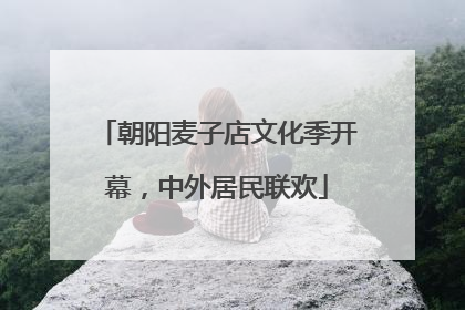 朝阳麦子店文化季开幕，中外居民联欢