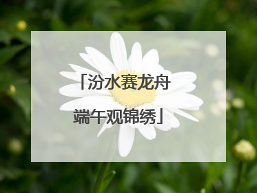 汾水赛龙舟 端午观锦绣