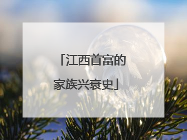 江西首富的家族兴衰史