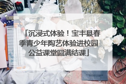沉浸式体验！宝丰县春季青少年陶艺体验进校园公益课堂圆满结课