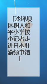 沙坪坝区树人和平小学校小记者走进日本驻渝领事馆