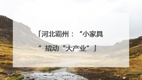 河北霸州：“小家具”撬动“大产业”