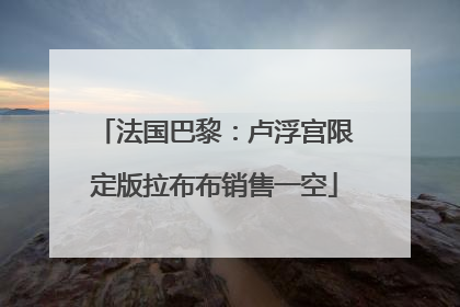 法国巴黎：卢浮宫限定版拉布布销售一空