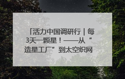 活力中国调研行｜每3天一颗星！——从“造星工厂”到太空织网的“银河速度”