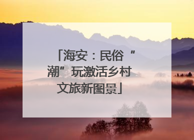海安：民俗“潮”玩激活乡村文旅新图景