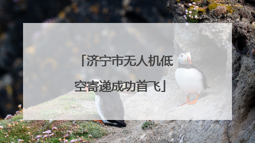 济宁市无人机低空寄递成功首飞