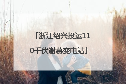 浙江绍兴投运110千伏谢慕变电站
