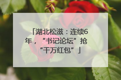 湖北松滋：连续6年，“书记论坛”抢“千万红包”