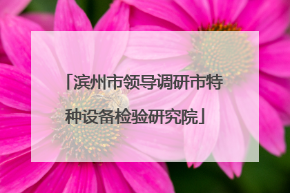 滨州市领导调研市特种设备检验研究院