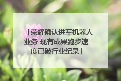 荣耀确认进军机器人业务 现有成果跑步速度已破行业纪录