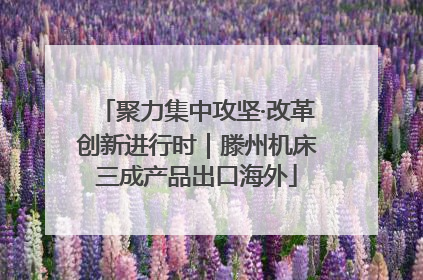 聚力集中攻坚·改革创新进行时｜滕州机床三成产品出口海外