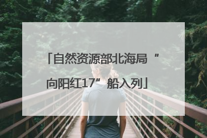 自然资源部北海局“向阳红17”船入列