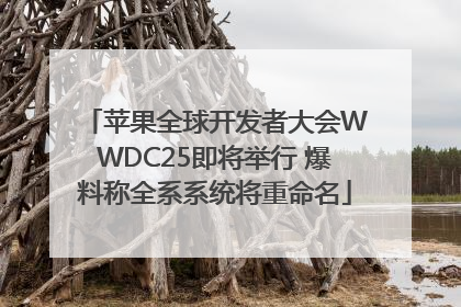 苹果全球开发者大会WWDC25即将举行 爆料称全系系统将重命名