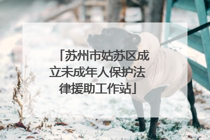 苏州市姑苏区成立未成年人保护法律援助工作站