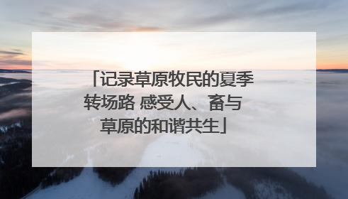 记录草原牧民的夏季转场路 感受人、畜与草原的和谐共生