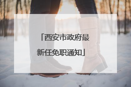 西安市政府最新任免职通知