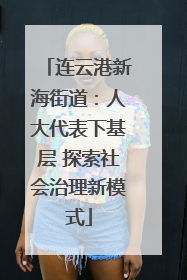 连云港新海街道：人大代表下基层 探索社会治理新模式