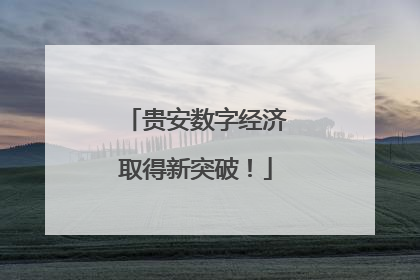 贵安数字经济取得新突破！
