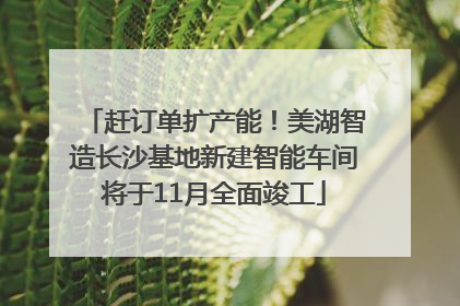 赶订单扩产能！美湖智造长沙基地新建智能车间将于11月全面竣工