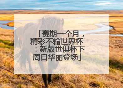 赛期一个月，精彩不输世界杯：新版世俱杯下周日华丽登场