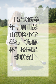 足尖跃童年，眉山彭山实验小学举行“海豚杯”校园足球联赛