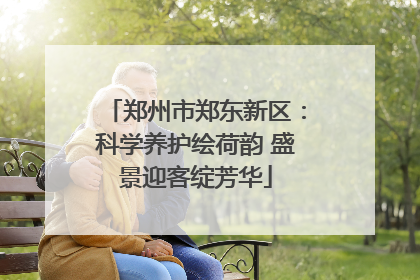 郑州市郑东新区：科学养护绘荷韵 盛景迎客绽芳华